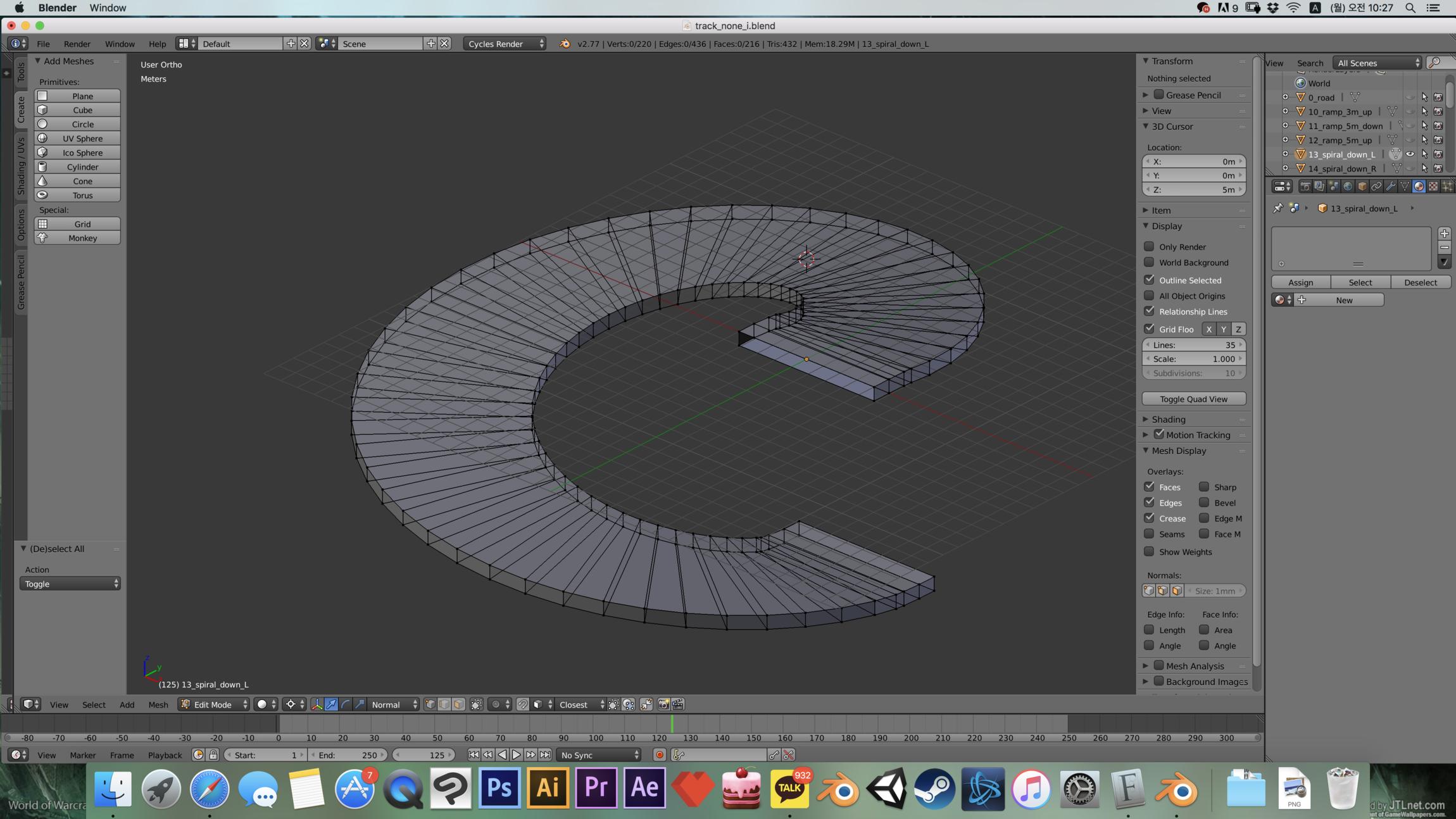 Modeling a spiral ramp with flat quads? Basics - Blender Artists Community