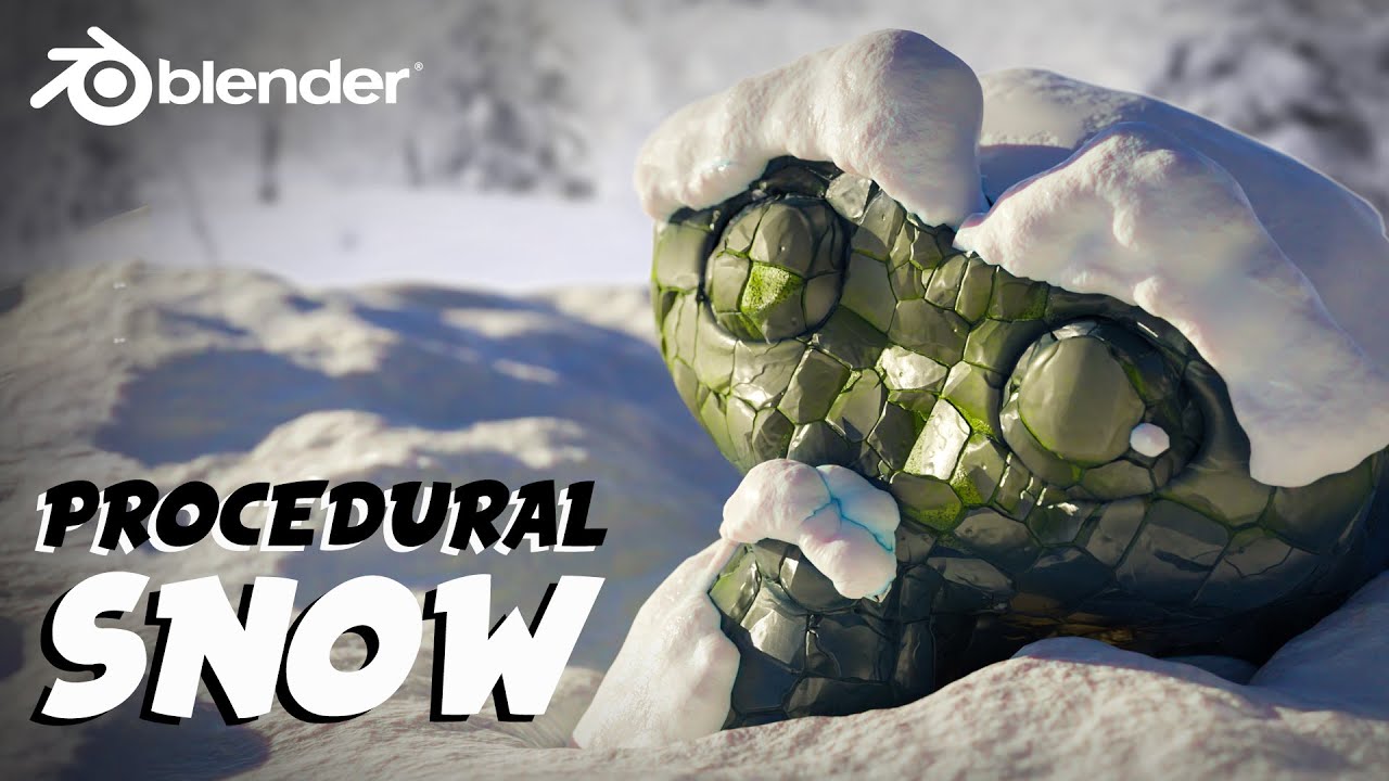 Snow Blender Script How to achieve the result as it is like attached image - Modeling ...