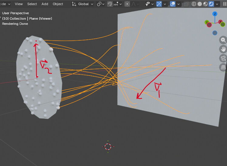 GeoNodes - Connecting 2 surfaces with curves - Modeling - Blender ...