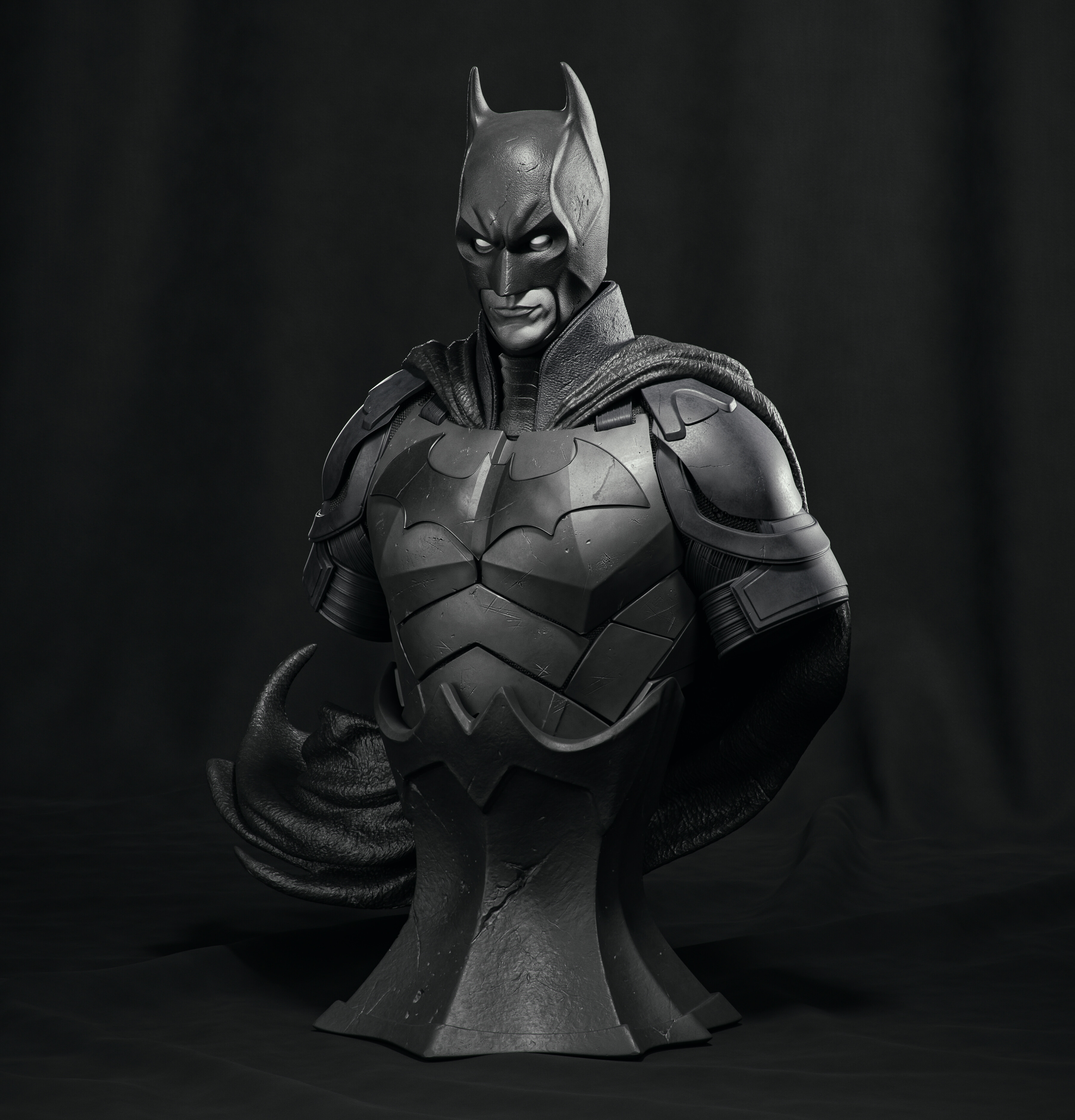 Batman bust fan art - Finished Projects - Blender Artists Community