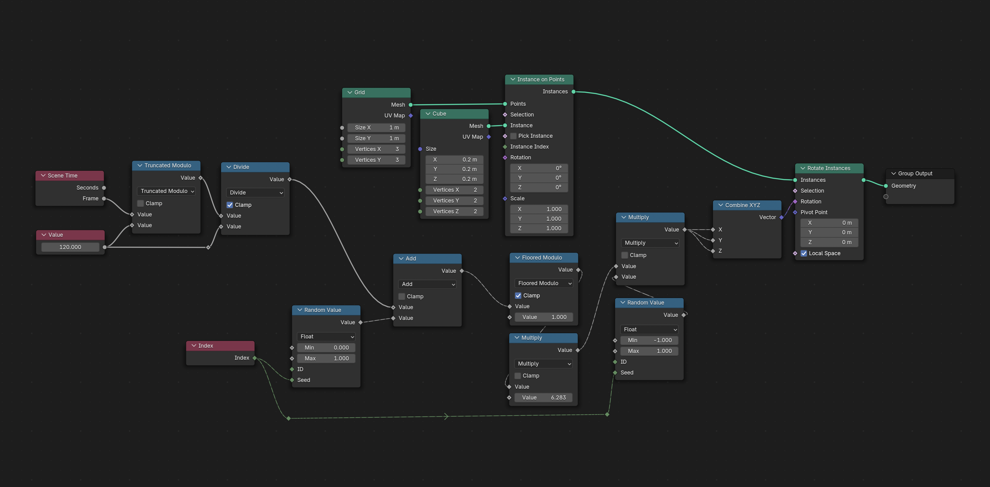 [geometry nodes] weird jumps in a procedural animation - Animation and ...