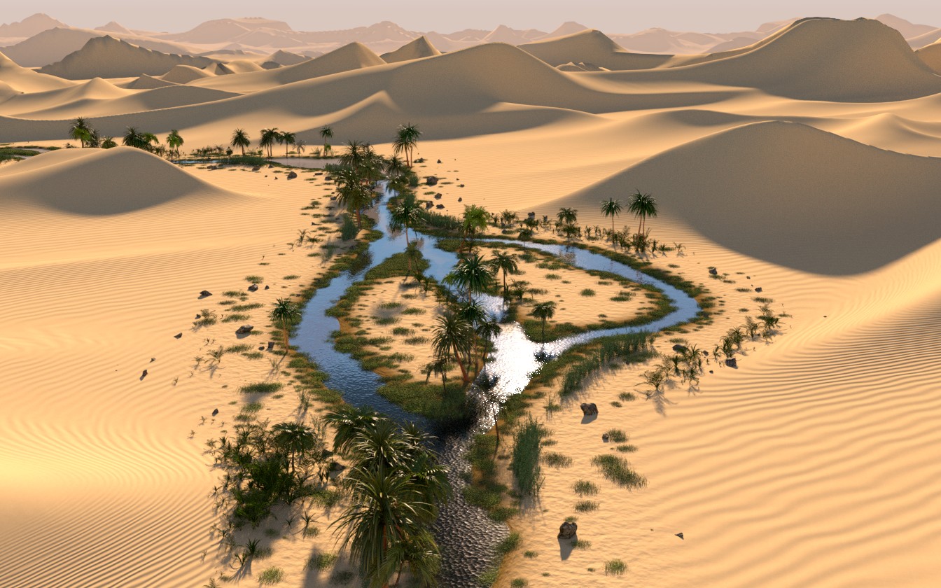 Desert Oasis - Finished Projects - Blender Artists Community
