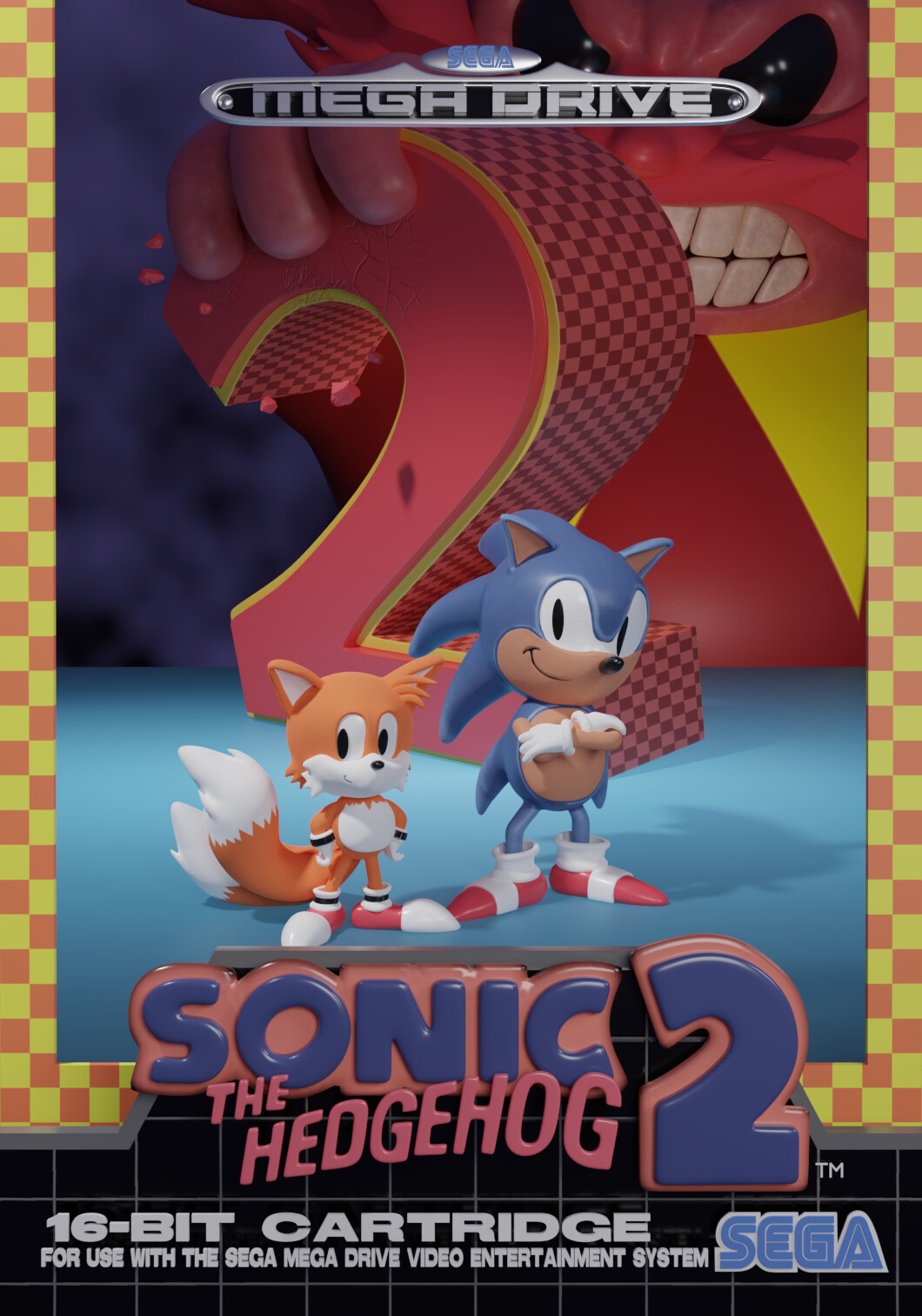Sonic the Hedgehog 2 - Box Art - Finished Projects - Blender Artists  Community