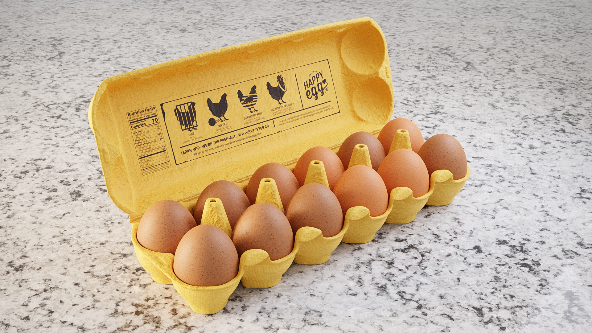 Egg Product Render.