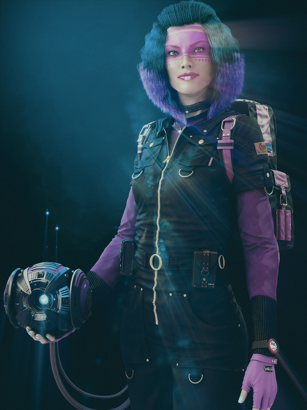 Cyberpunk Female - Finished Projects - Blender Artists Community