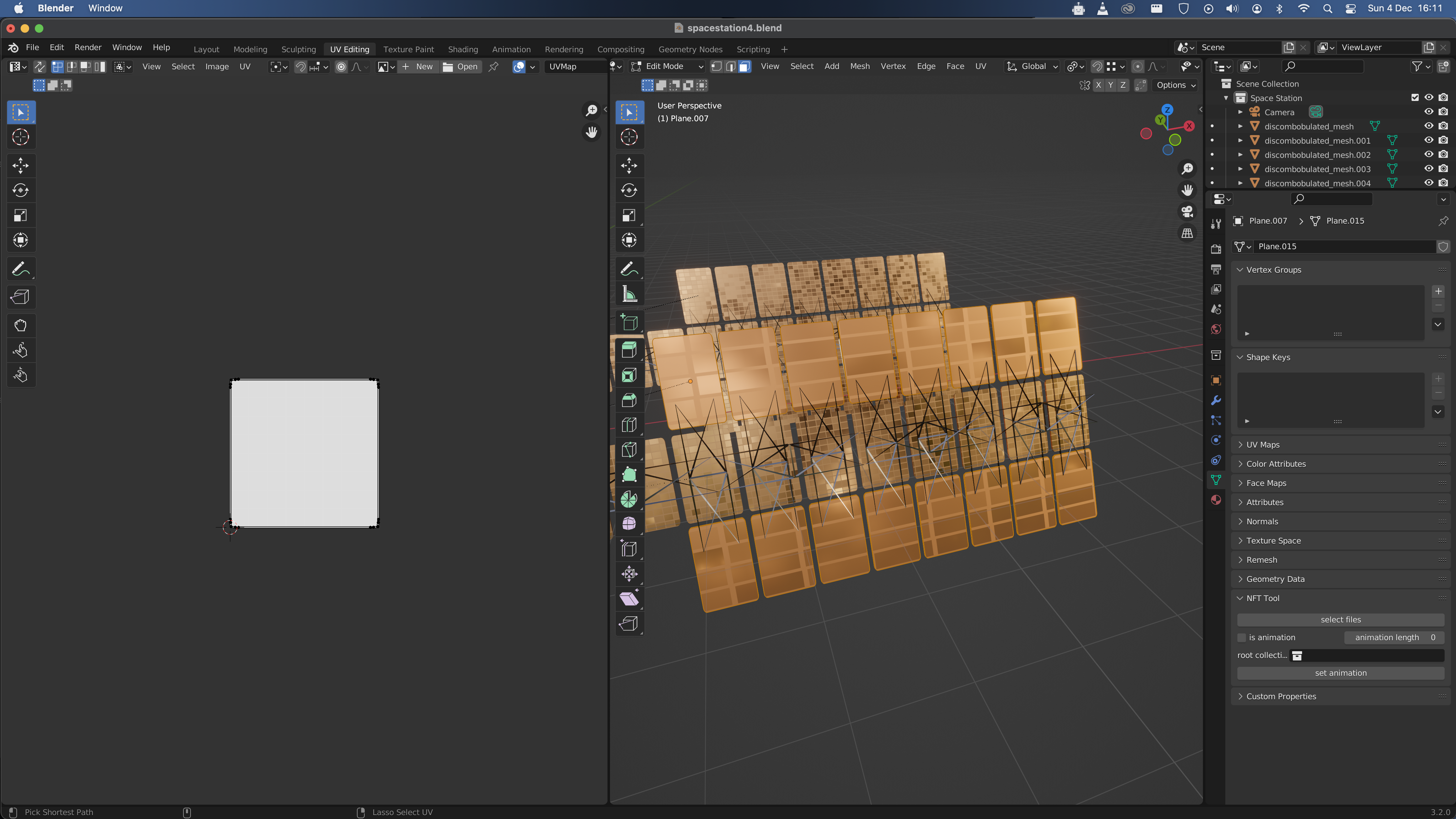 UV Editing not working on object once array is applied - Materials and ...