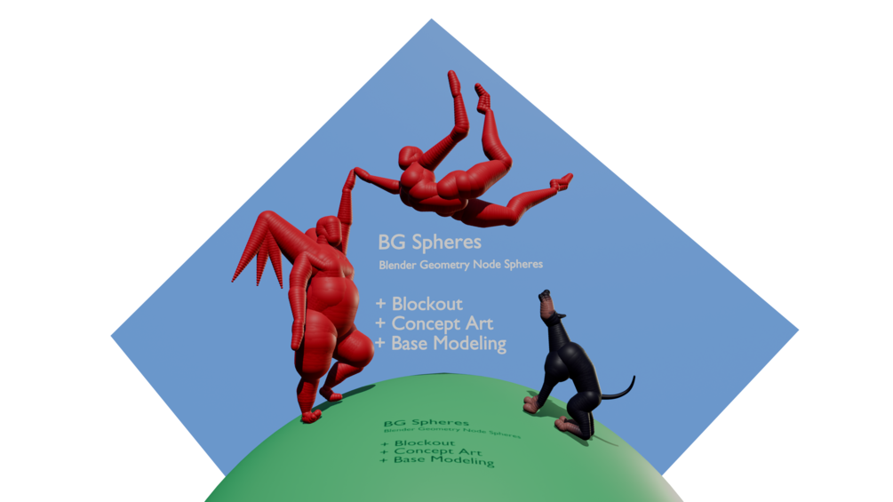 BGSpheres Asset for blockout and character creation - Modeling ...