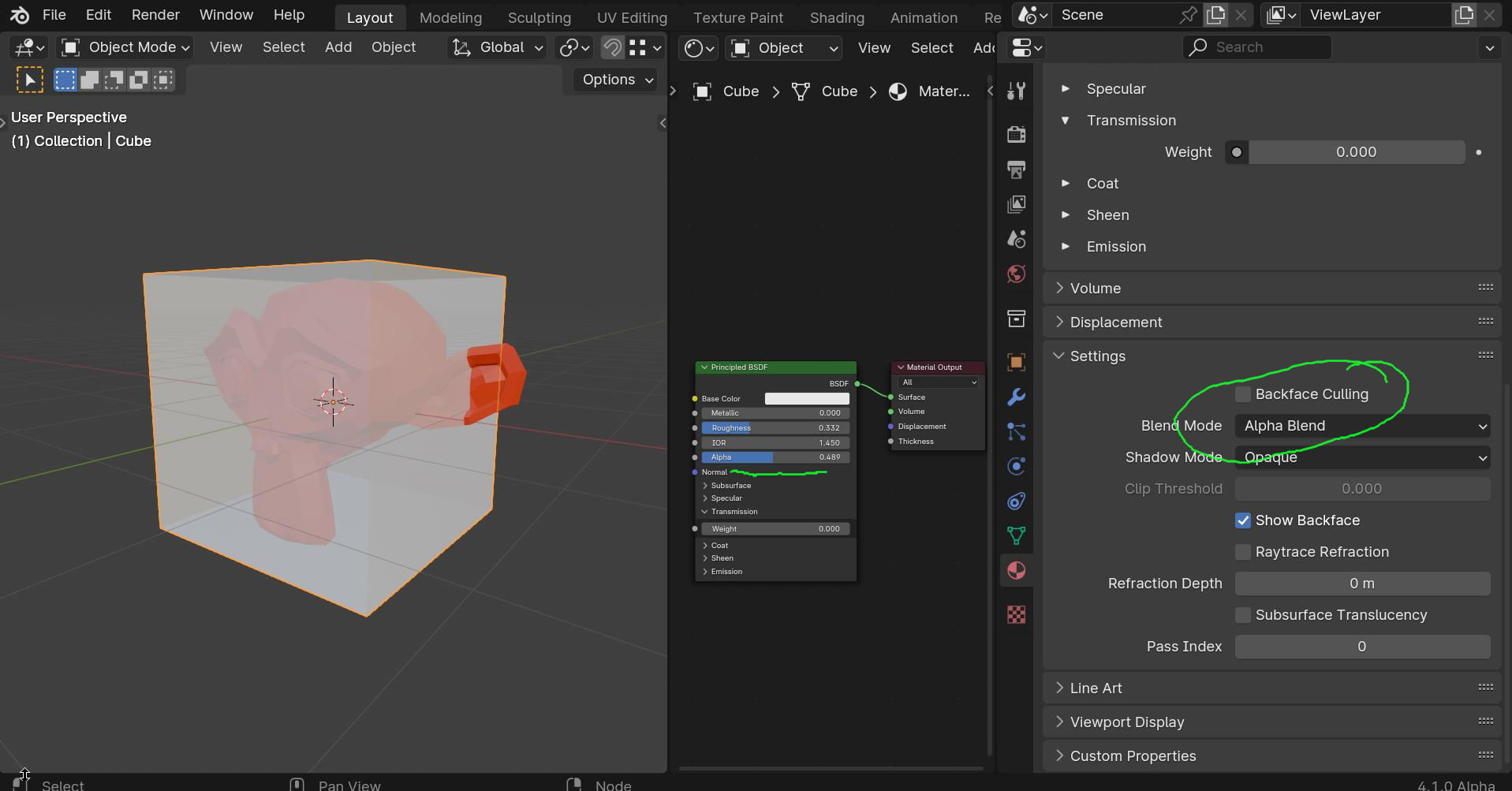 Why is my mesh transparent in solid mode? : r/blenderhelp