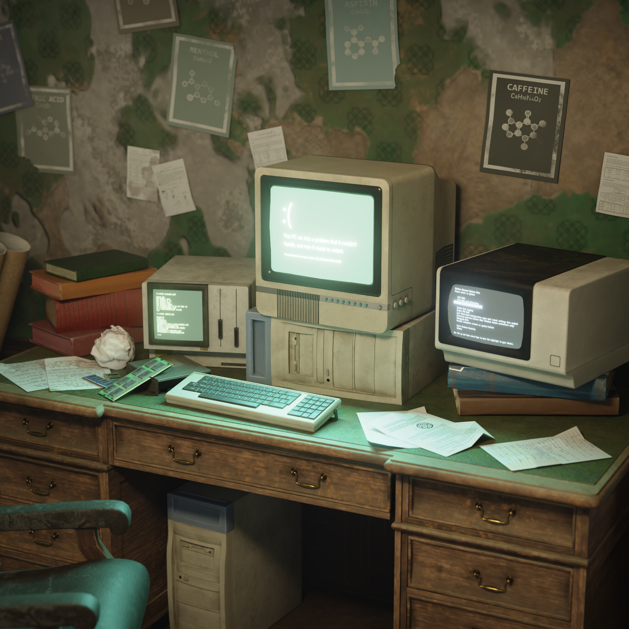 Random Computer Room Old Old Computer room - Finished Projects - Blender Artists Community