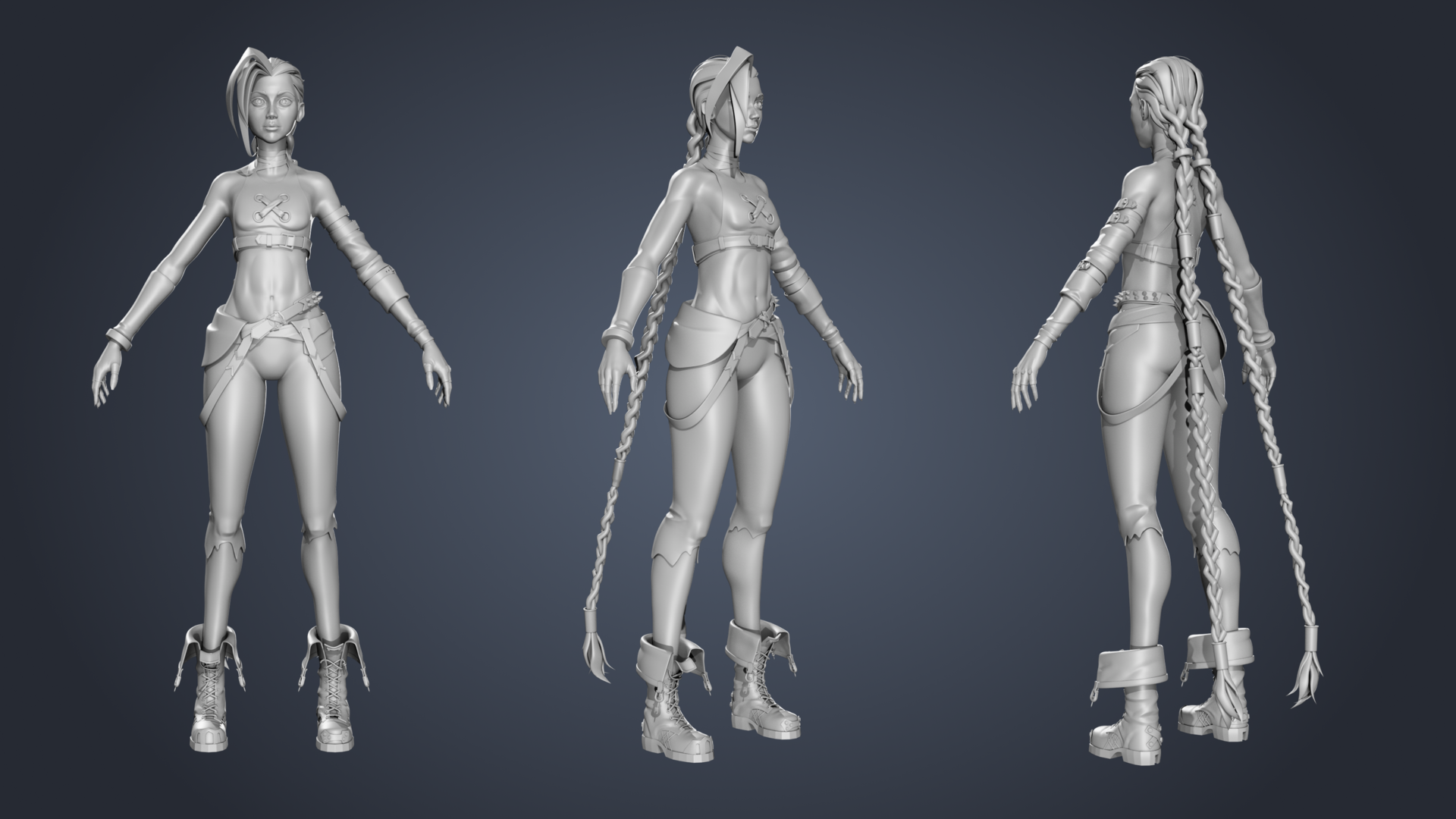 Jinx - Arcane - Finished Projects - Blender Artists Community