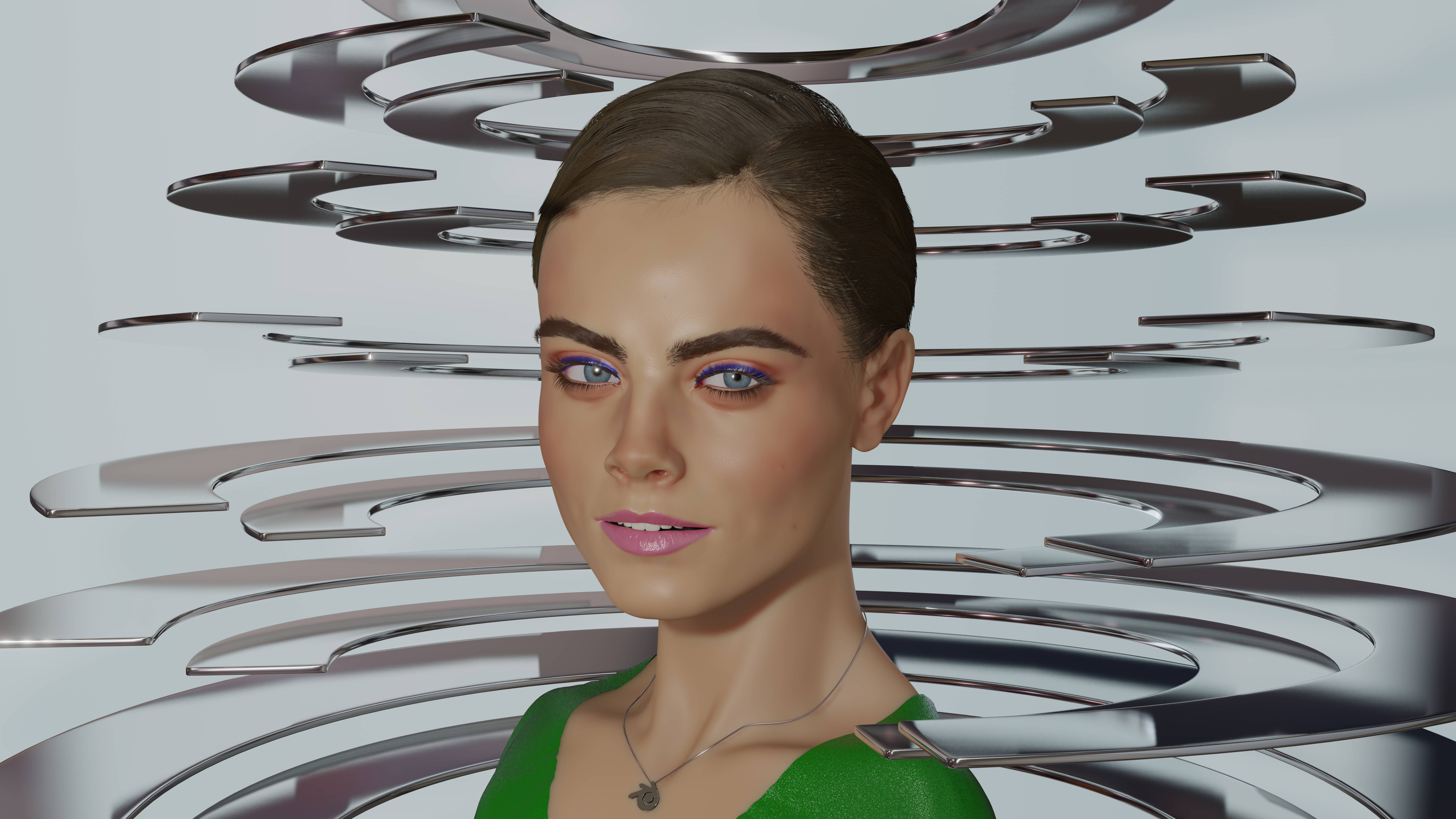 Cara Delevigne Blender Portrait - Finished Projects - Blender Artists  Community