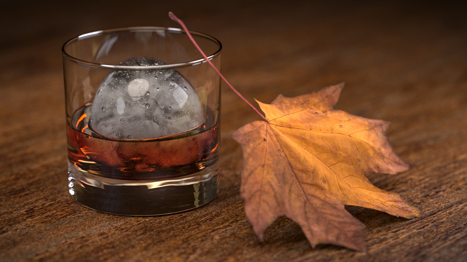 Whiskey Ice Ball - Finished Projects - Blender Artists Community