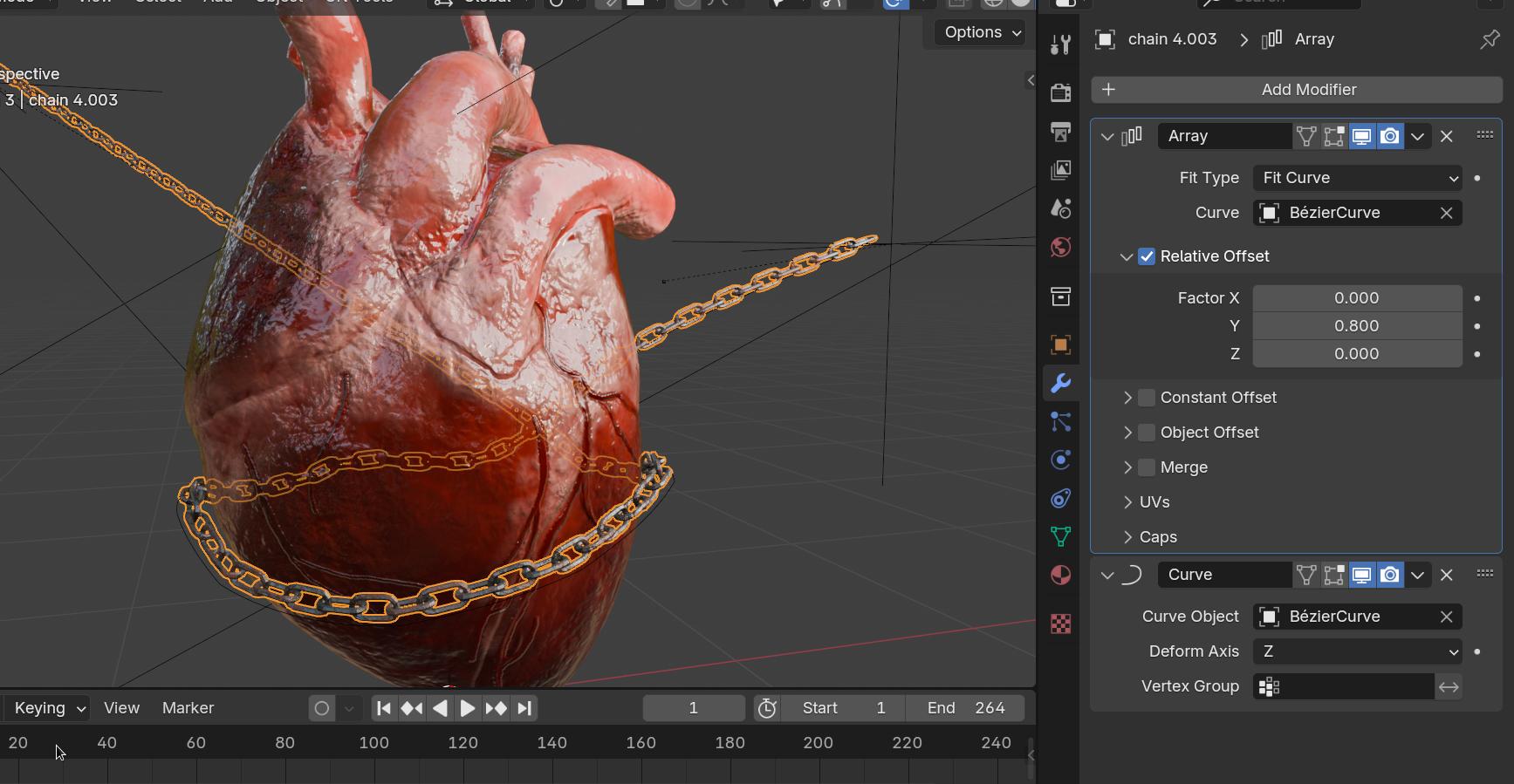 High Tech Exploding Chain Chain links exploding - Particles and Physics Simulations - Blender ...