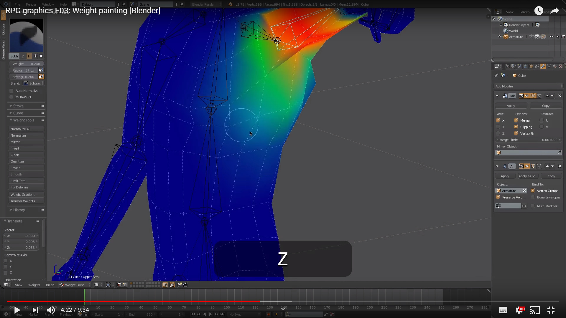 Adjusting Weights, Radius, and Strength for Precise Control