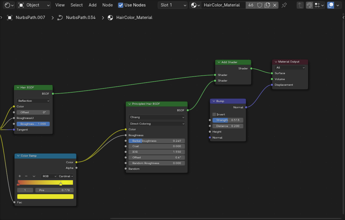 Hair Issue with Node Geo - Materials and Textures - Blender Artists ...
