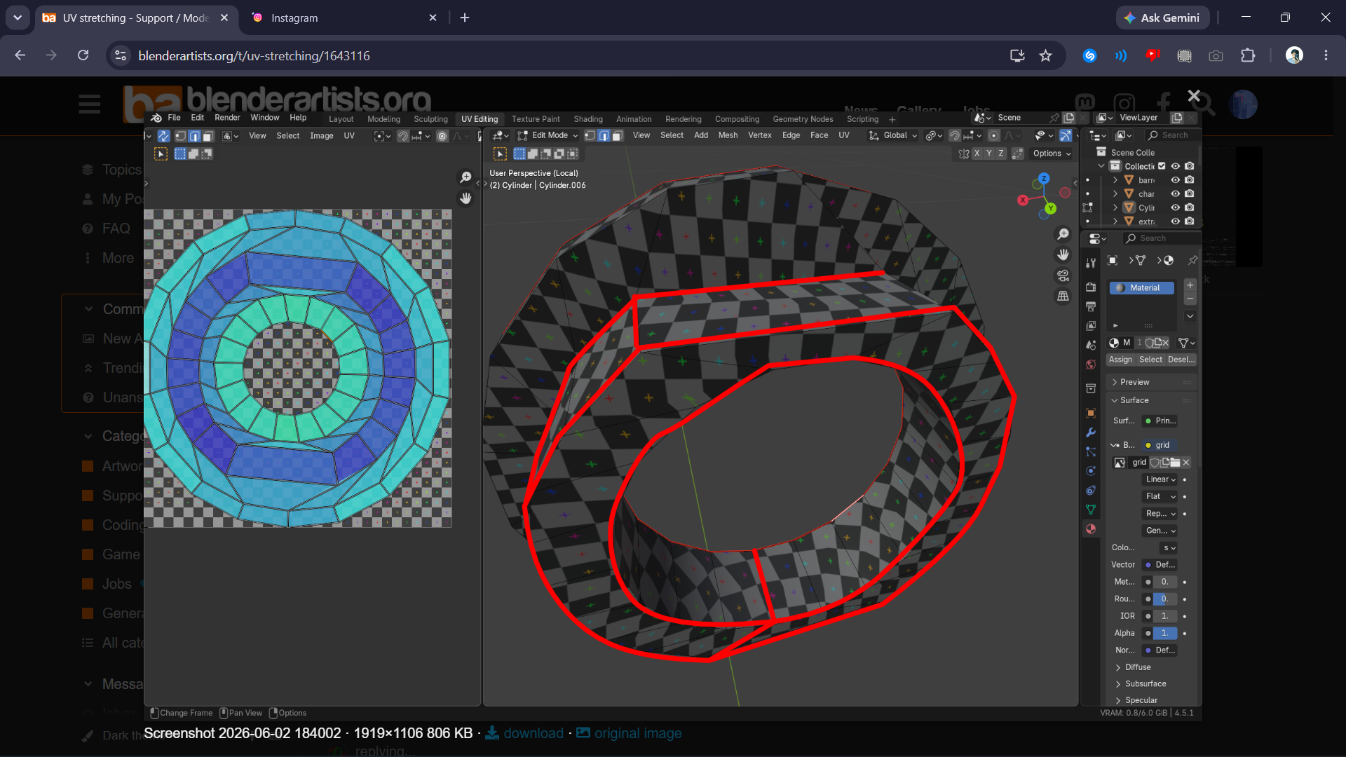 UV stretching - Modeling - Blender Artists Community