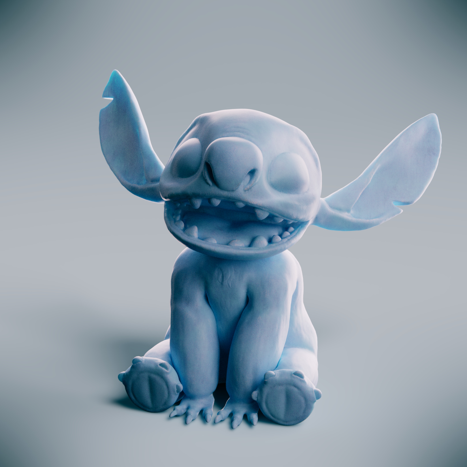 Stitch 3d Print Free Download Finished Projects Blender